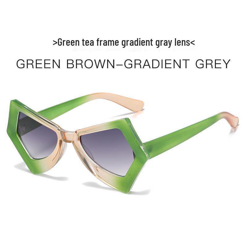 Lunettes de Soleil Dégradé Papillon Protection UV - Style Influenceur Y2K