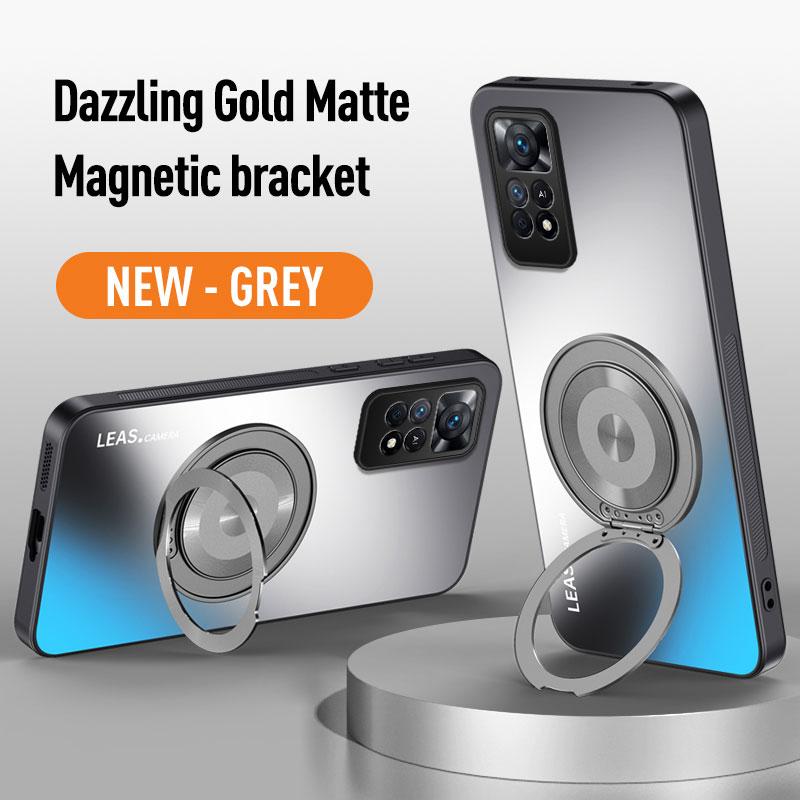 For Xiaomi Redmi A5 13C 14C Note 11 13 14 Pro Plus Global Magnetic Ring Stand Back Phone Case Magsafe Ring Lens Protective Cover