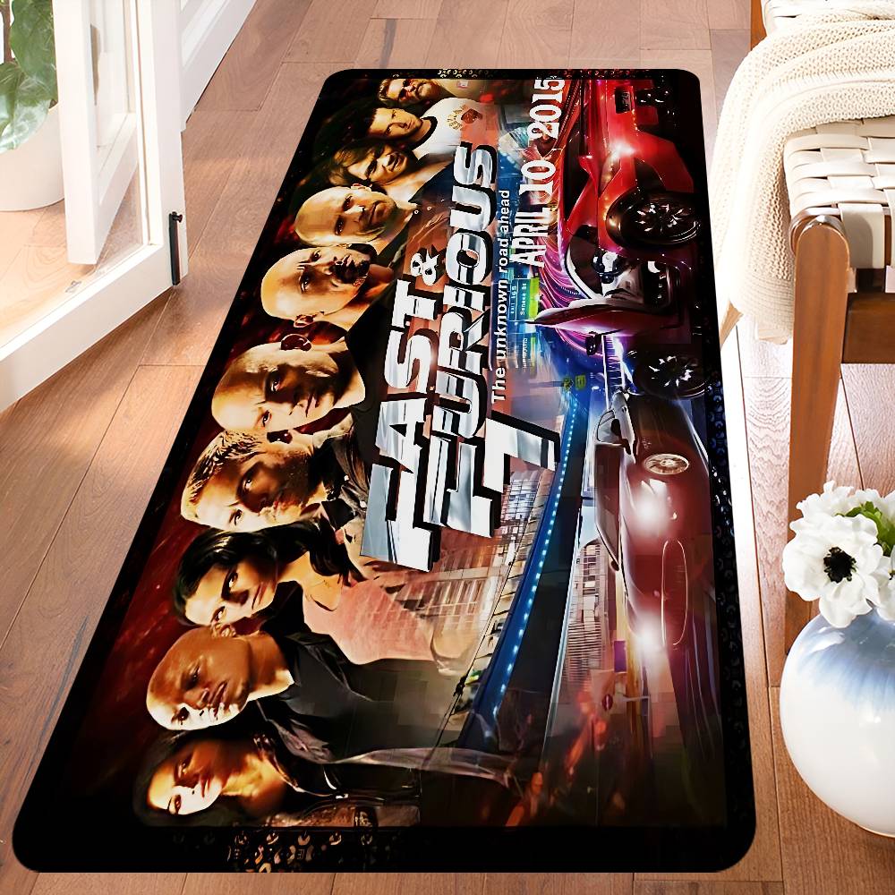 

Movie F-Fast Cool Furious Room Mats Retro Multiple Choice Living Room Kitchen Rug Non-Slip Welcome Rug 40x60cm