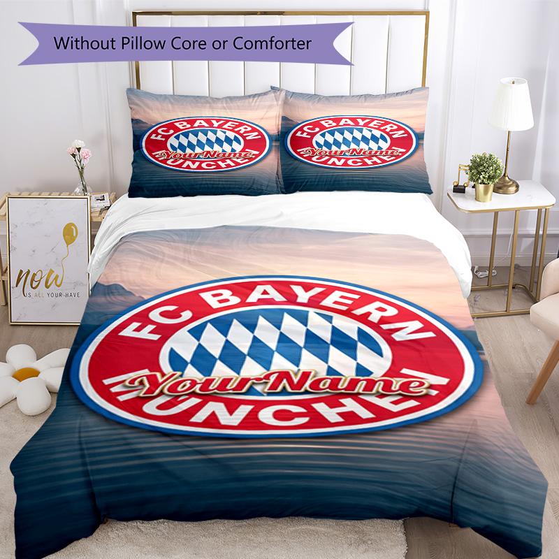 Bayern Munich Customize your name Bedding Set Breathable Duvet Cover with Pillowcases Home Decoration Birthday Gift