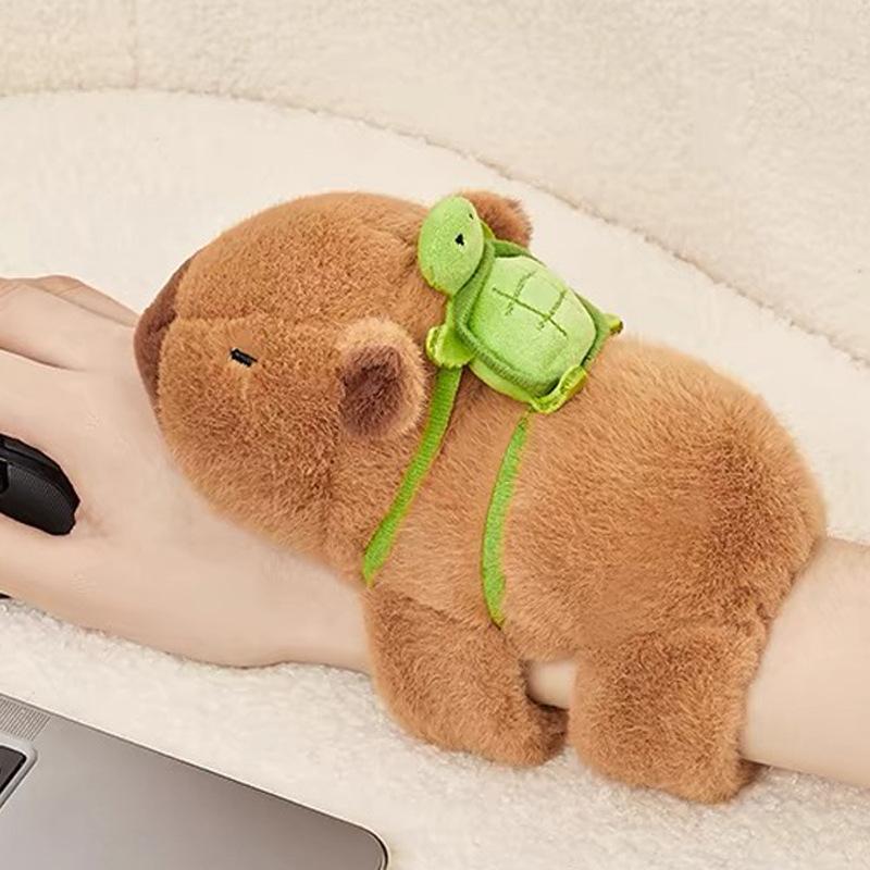 Liebenswerte Capybara Tier Slap Snap Wrap Armband Armband Plüschtiere Kawaii Capybara Handring Armband Lustige Spielzeuge Für Kinder 18cm