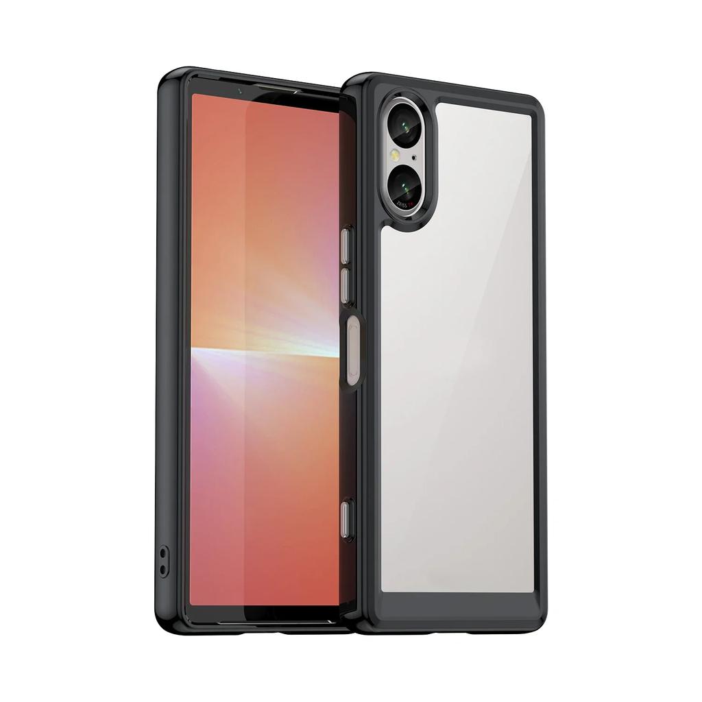 Colorfull Transparent TPU Case for Sony Xperia 10 1 VI 5 V Protective Cover Shockproof Clear Frame Fundas Coque Capa Shell