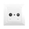 TV / FM Socket White Siemens DELTA ONE