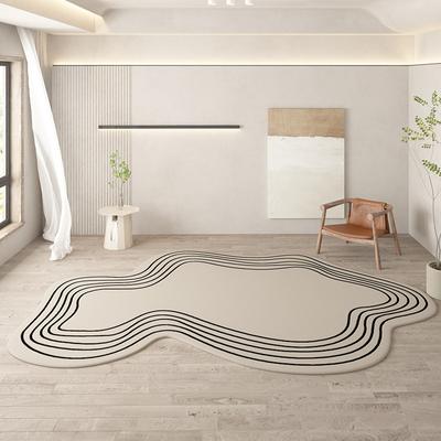Cream Style Imitation Cashmere Carpet Home Decoration Winter Soft Non-Slip Living Room Bedroom Cloakroom Floor Mat