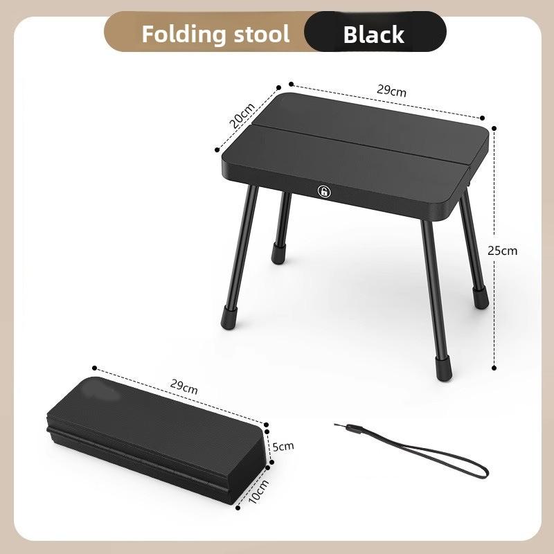 Ultra-light Aluminum Alloy Portable Storage Outdoor Camping Small Horse Folding Chair Portable Folding Fishing Stool Horse Stool
