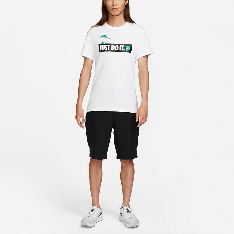 Nike Letter Print Golf Short Sleeve T-Shirt Men Tops White FJ1511-100