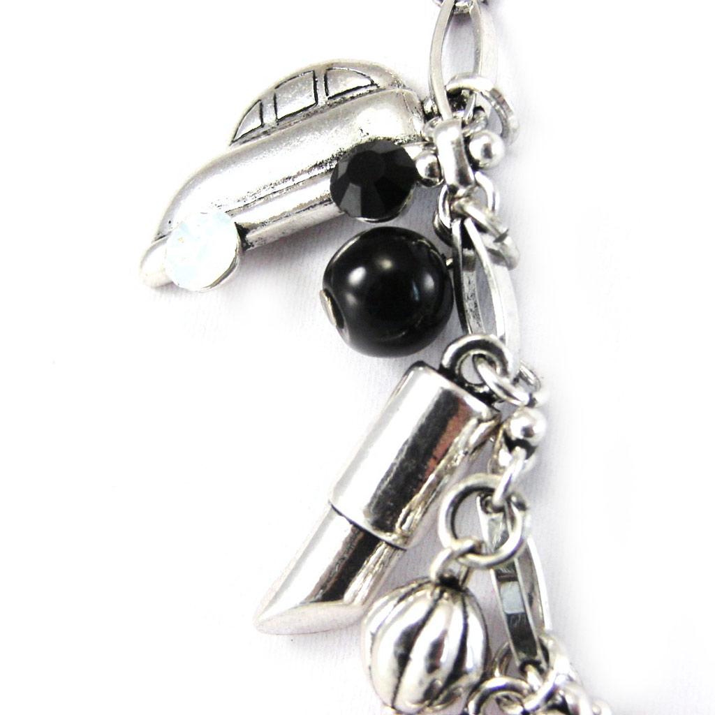 NOA [G0534] – Schwarze Designer-Halskette „Gypsy“.