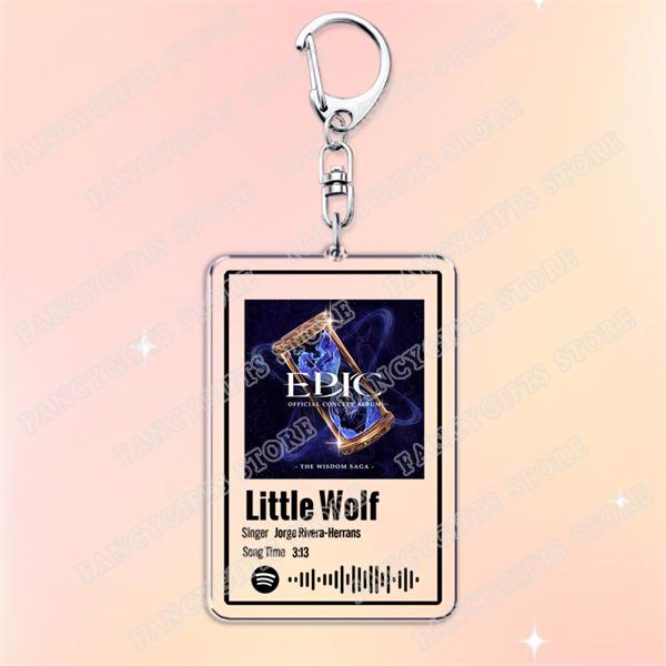 Hot Epic The Musical Songs Keychains for Women Accessories Bag Wouldn't You Like No Longer You Music Keyings Jewelry Fans Gifts