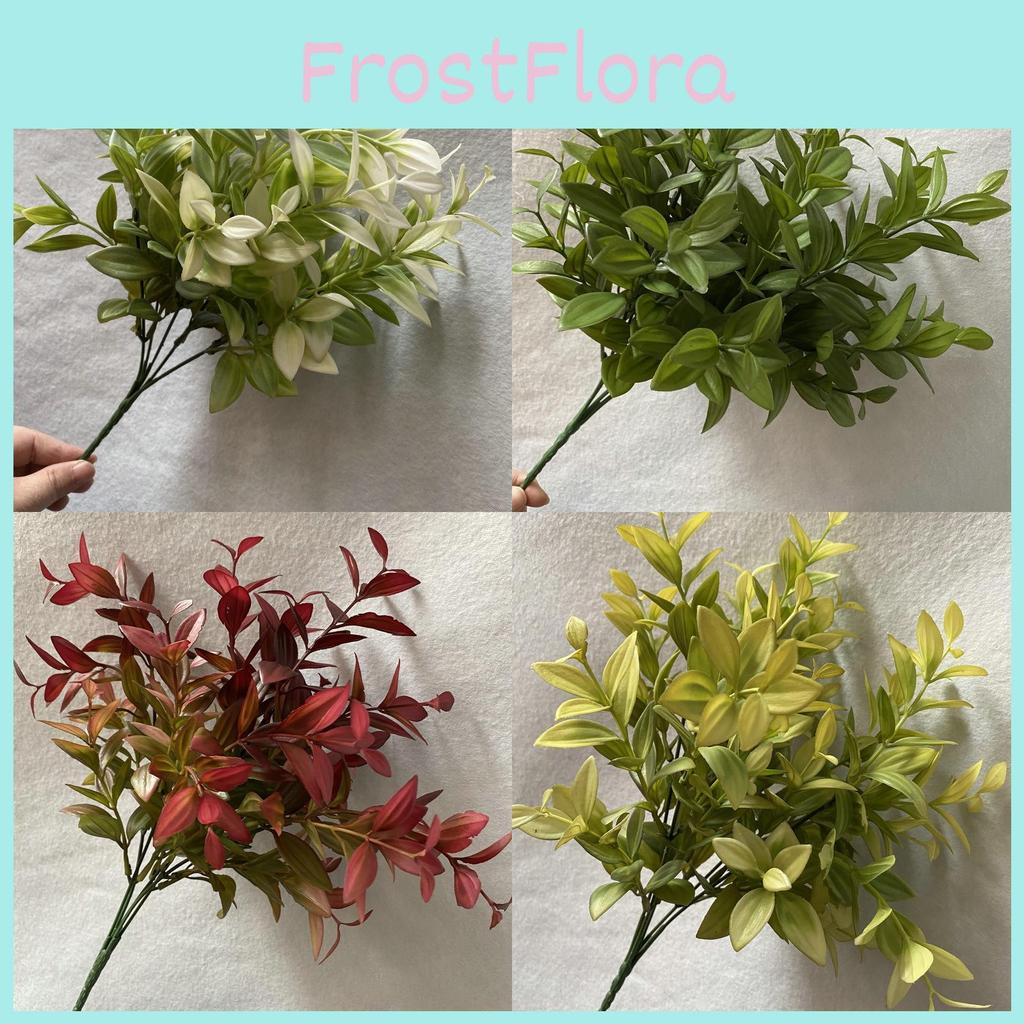 Faux Greenery Plastic Leaves For Wedding Arch Decor Photography Props Home Decor