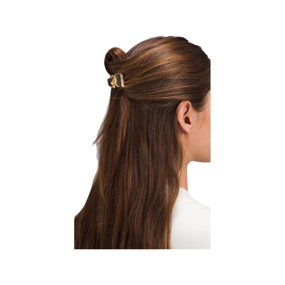 Lululemon Design Originale Lega di Zinco Fermaglio per Capelli Unisex Accessori per Capelli Oro LW9FGOS