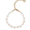 RAWFINED Wave Deux Freshwater Pearl Bracelet