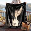 Warme Flanelldecke Black Butler Herrenmuster, Leichte bequeme Überwurfdecke für Bett Sofa Gebrauch
