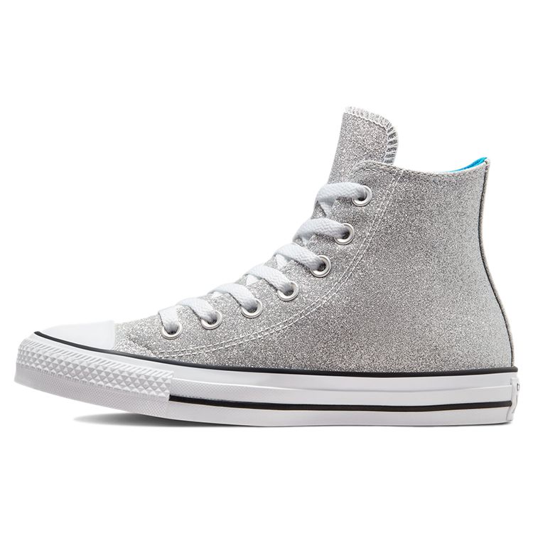 Converse Chuck Taylor All Star Semišové Vysoké Top Ležérní Plátěné Boty Dámské Tenisky Šedá Stříbrná 572046C