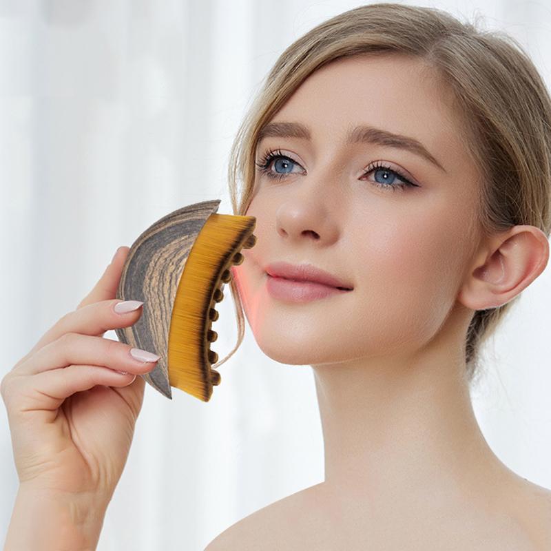 Lymphatic Contour Face Brush, Dry Brushing Face Brush, Lymphatic Drainage Massager For Face, Chin & Jawline Sculpting