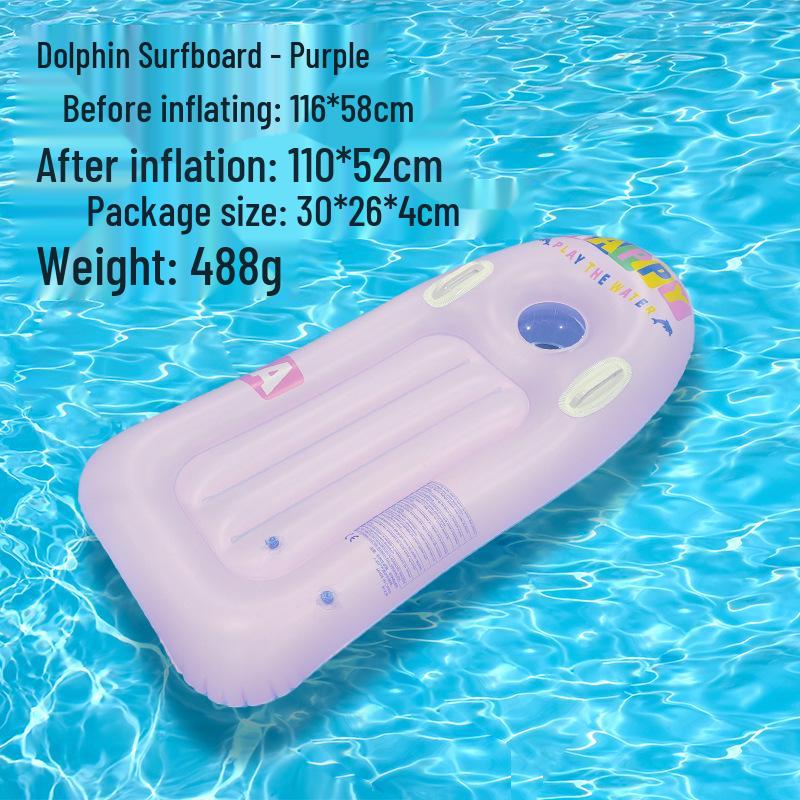 Ekologické dětské surfové prkno z PVC s madlem: Přenosné a zesílené pro přeshraniční venkovní vodní zábavu