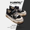 Global black canvas shoes women's ugly and cute 2025 spring women's shoes versatile casual student board shoes ZHQ-HQ075