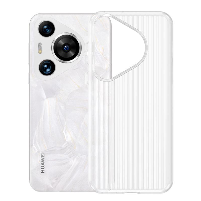 

Corrugated Pattern Suitable for Huawei P70Pro Phone Case Pura70Ultra High-transparency Non-yellowing P70 Anti-drop Protective Case Pura70