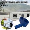 Easy Control Water Volume Funnel RV Fresh Tank Filling Funnel, 3D Printed Trailer Inlet Large Diameter with Wide Mouth, Compatible Standard