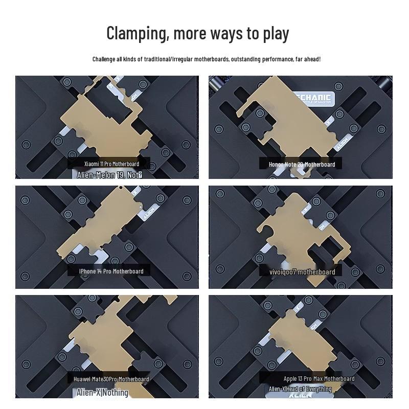 Repairman's Multi-shape Mobile Phone Motherboard Fixture – Multi-functional & Heat-resistant