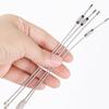 10/20/30pcs Multi Stainless Steel Keychain Kit Wire Rope Carabiner Camping Hiking Gadgets Outdoor Travel Backpack Carabiner Clip