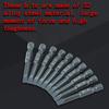 10pcs 14inch Hex Shank 50mm S2 Alloy Steel Slotted Screwdriver Bits Set H6.3*50*SL5mm