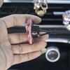 Sophisticated Car Vent Decor Bling Skull Clips Rhinestone Diffuser Clip Shiny Decorative Freshener Air Conditioner Decoration Funny Auto