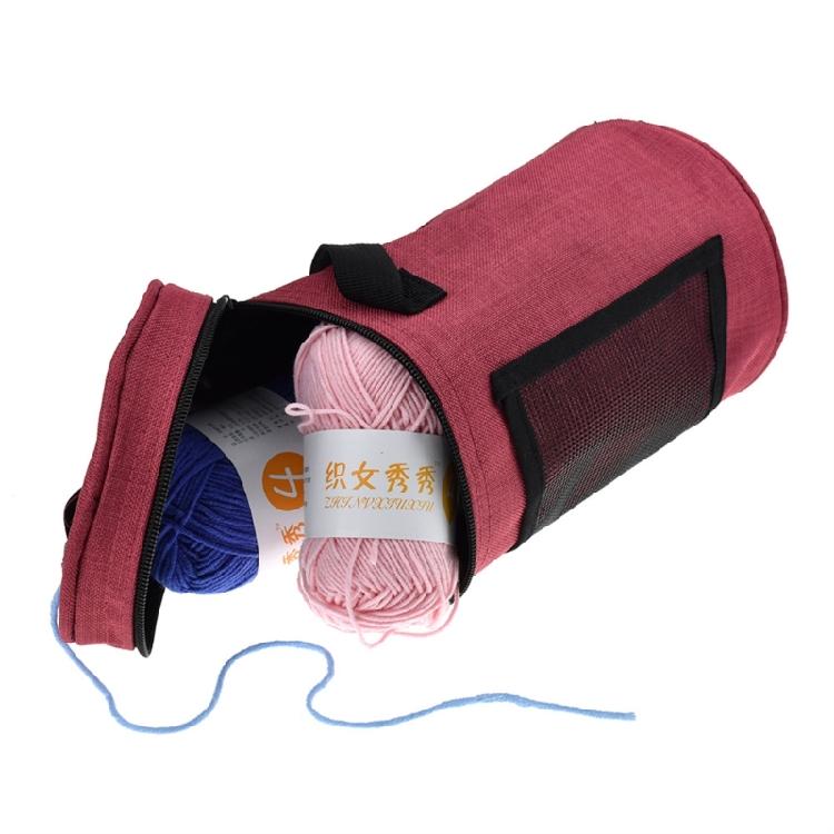Knitting Organizers Travel Crochet Bag Yarn Bag with Portable Handle for Knitting Accessories Crochet Yarn Hook