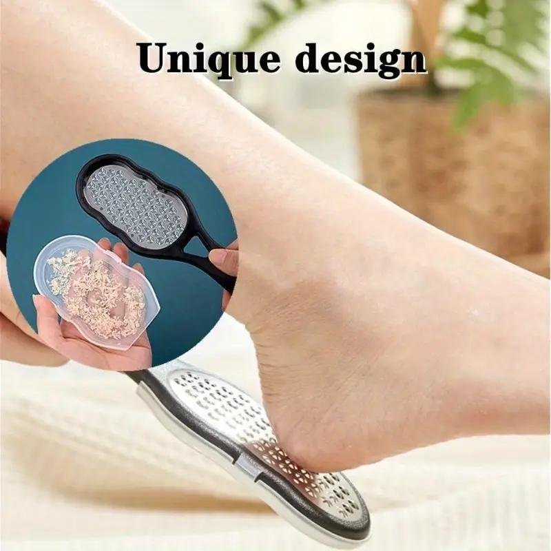 2026 Stainless Steel Foot File - Anti-Splash Ergonomic File with Coarse/Fine Grit, Durable for Home Pedicure & Holiday Gift