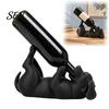 Sturdy Wine Bottle Support Lying Dog Rack, Matte Black 3D Printed Statue, Decorative Creative Animal Stand Holder for Dining Table or Bar Cabinet