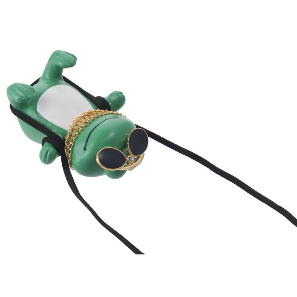 Waving Frog Car Hanging Ornament, Car Pendant Decor, Car Interior Accessories, Car Rearview Mirror Decoration