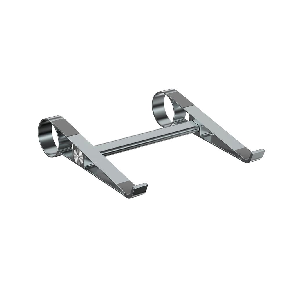 0022 Portable Aluminum Laptop Stand Desktop Riser Cooling Pad Foldable Storage Ergonomic Design for Home/Office