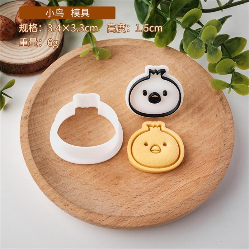 Cartoon Animal Fondant Cookie Cutters Easy to Use Cute Animal Shape Pastry Molds for Creating Delicate Snacks at Homes