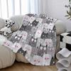 Weiche und bequeme Flanelldecke mit Cartoon-Katzenmuster - Leicht und Anti-Pilling, Geeignet für Nickerchen, Sofa, Bett, Bürodekoration, Camping und Reisen