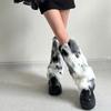 Faux Furs Leg Warmers for Women Thermal Plush Boot Covers Toppers Cuffs for Winter Fashion and Party Costumes Streetwear