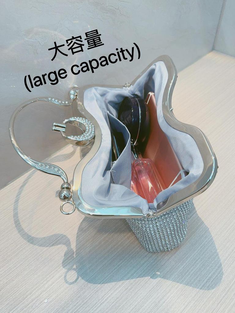 Rhinestone Evening Handbag for Weddings, Birthdays, and Parties