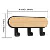 Hat Scarf Storage Organizer Wood Key Holder Strong Key Ring Rack Phone Hooks Clerk Housekeeper Decorative Wall Mounted Hangers