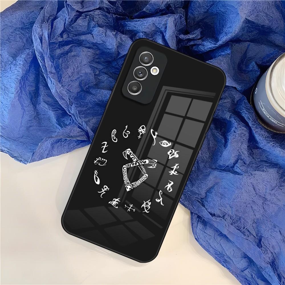 Shadow Hunter Rune Phone Case for Samsung Galaxy S24 S23 S22 S21 S20 A24 A34 A54 A53 Note20 M54 Fe Ultra Plus Glass
