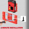 6Pcs Battery 18V Battery Wall Mount Holder Battery Base Bracket Storage Fixing Bracket Battery Mount Fixing Accessories