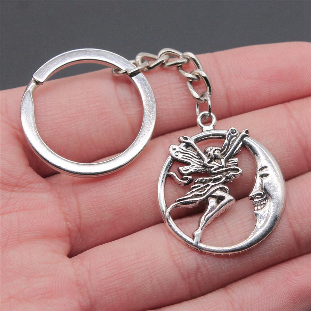 Angel Wings Feathers Heavenly Keychain for Girls Hot Sale Streetwear Bridesmaid Gift Retro Phone Charm