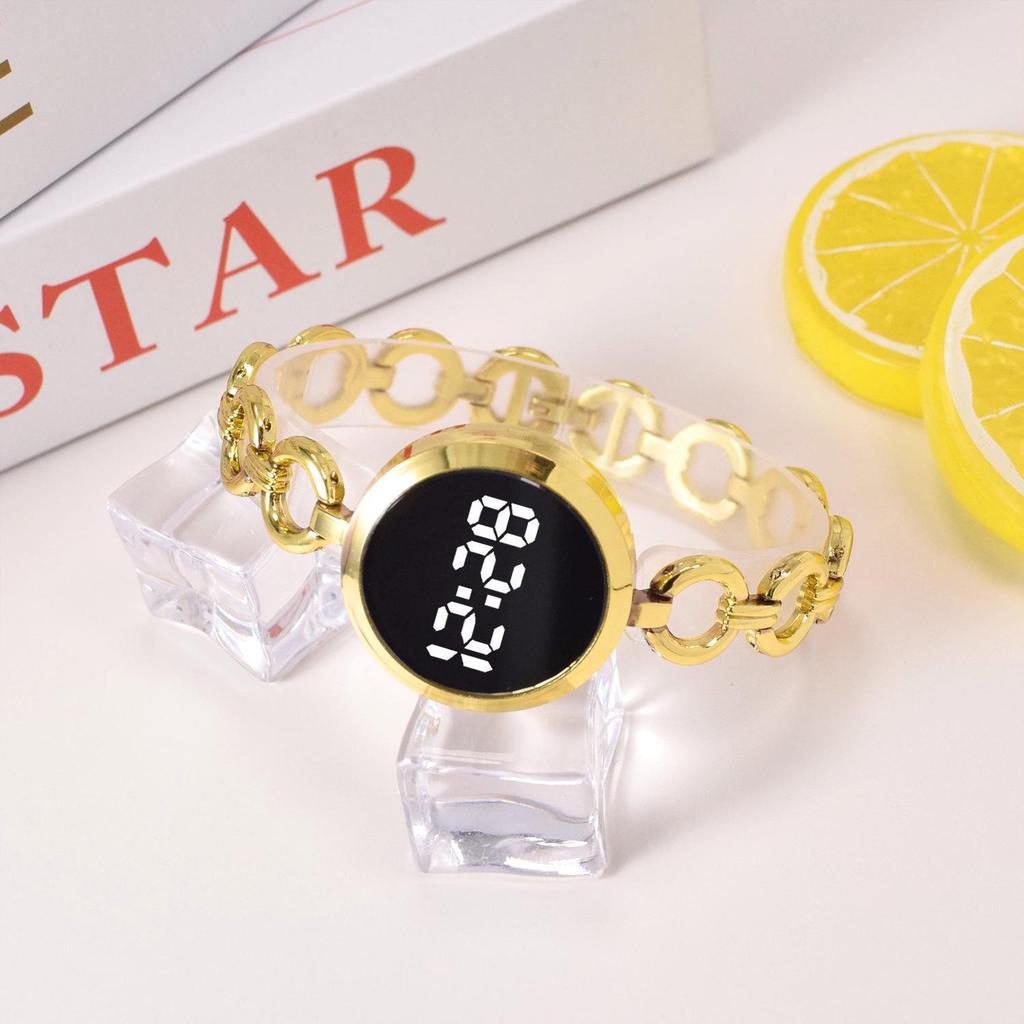 Retro LED Touchscreen Fashion Women's Steel Band Wristwatch
