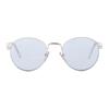 Prada Full Frame Design Metal Round Sunglasses Men sunglasses Silver SPRB51E1BCC053
