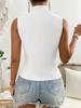 Sleeveless Button Front Vest Blazer Women's Tailored Waistcoat Office Workwear Casual Layering Top