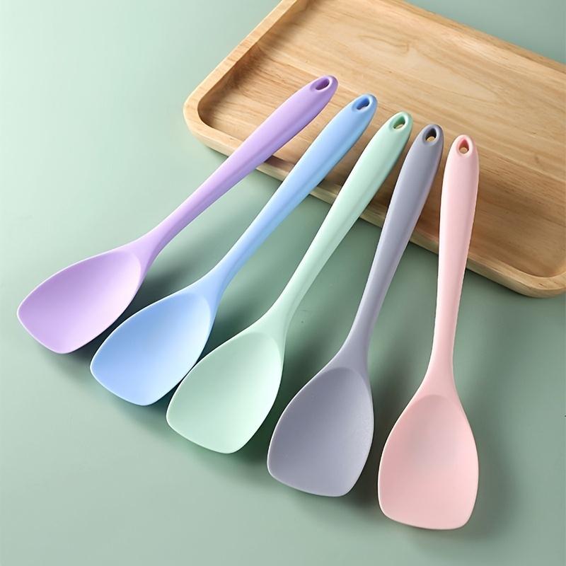 1pc Multi Functional Silicone Spatula - A Non Stick, Food Safe Kitchen Tool for Cooking, Baking, and Salad Mixing
