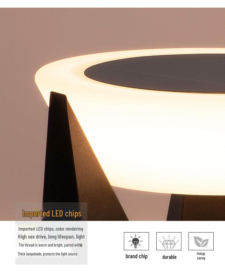 Modern Solar LED Outdoor Waterproof Lawn Light