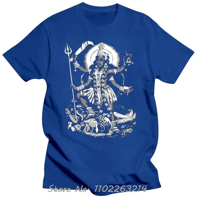 Hindu God Kali Men's Clothing Summer Fashion Oversized T-shirt Round Neck Cotton Tshirt High Quality Fashion Fitness T Shirt