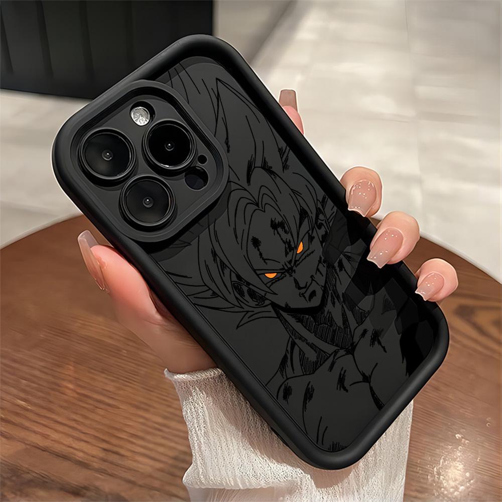Anime SaiyanS Warrior Trendy Pouzdro na Telefon Pro IPhone 17e 17 16e 16 15 14 13 12 11 Air Pro Max Mini XR XS Plus Měkký Zadní Kryt z TPU