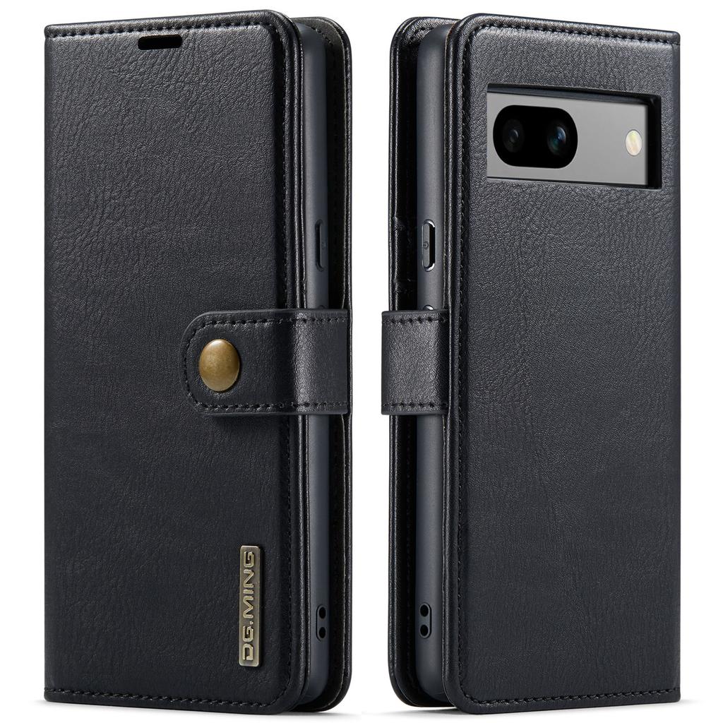 DG.MING Etui do Google Pixel 8a Zdejmowane 2 w 1 Skóra Dzielona Etui-Portfel na Telefon