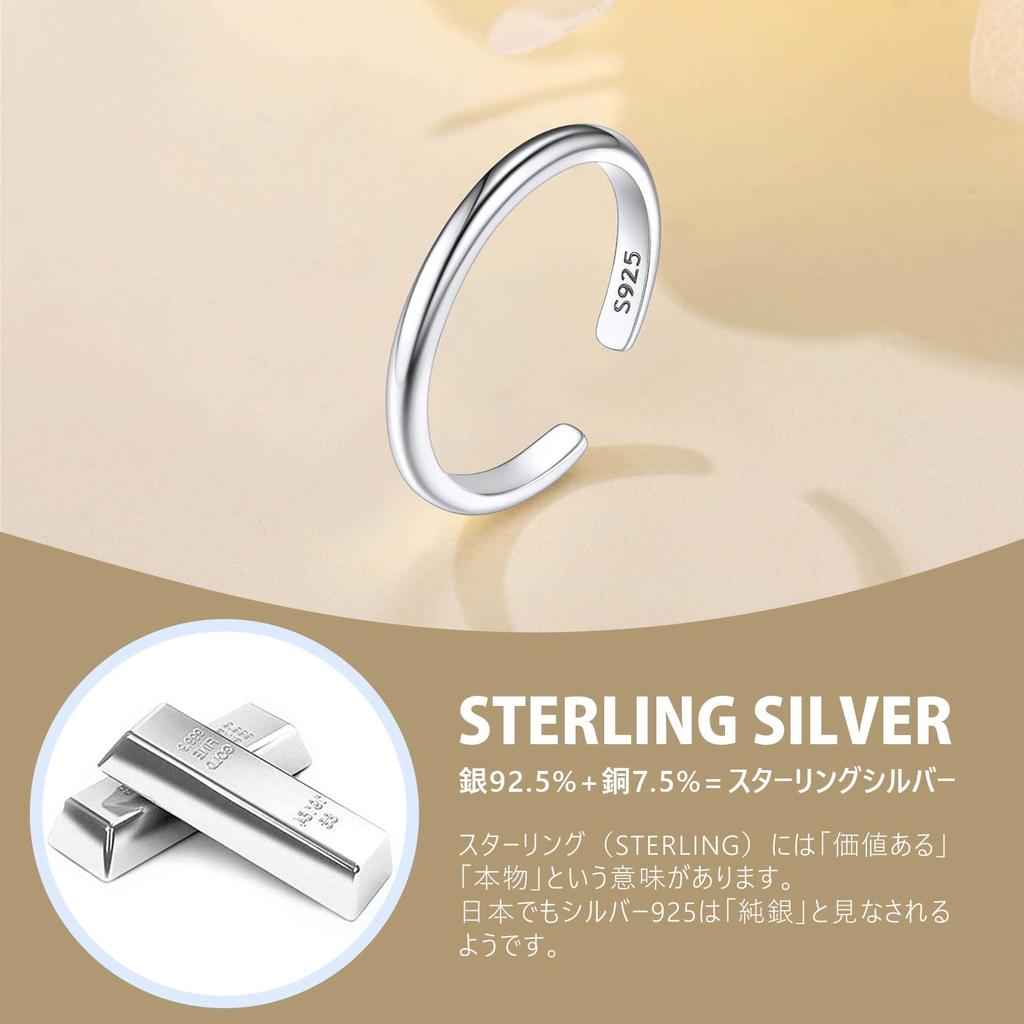 [Suplight] Silber 925 Zehenring, Beliebter kleiner Fingerring, Einheitsgröße, Einfacher hawaiianischer Schmuck für Damen