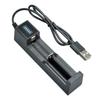 Universal 1 Slot Lithium Battery USB Charger Adapter Smart Charging for Rechargeable Batteries 18650 26650 14500 10440 Charger