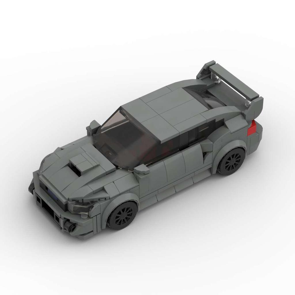 MOC Building Blocks - Compatible with Lego Subaru Impreza Toy Car Model, Educational DIY Assembly Kit.